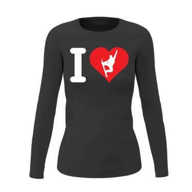 I Love Snowboarding Women Long Sleeve Shirt